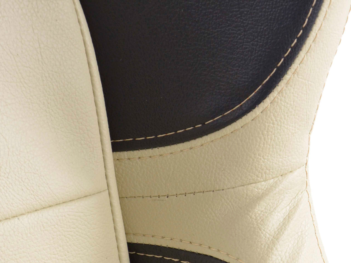 Sportsitz Set gebraucht Houston Kunstleder beige/schwarz Naht beige