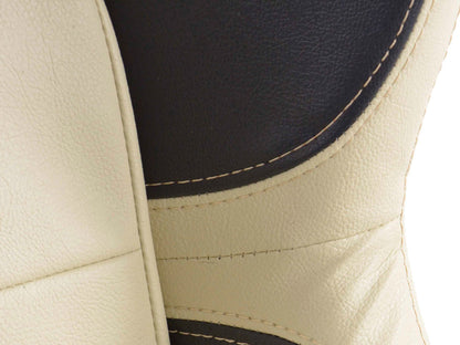 Sportsitz Set gebraucht Houston Kunstleder beige/schwarz Naht beige
