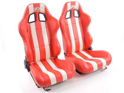 FK Sportsitze Auto Halbschalensitze Set Indianapolis in Motorsport-Optik