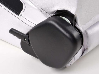 FK Sportsitze Auto Halbschalensitze Set New York weiß/schwarz in Motorsport-Optik