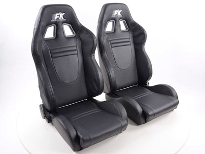 FK Sportsitze Auto Halbschalensitze Set Racecar in Motorsport-Optik