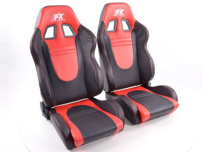 FK Sportsitze Auto Halbschalensitze Set Racecar in Motorsport-Optik