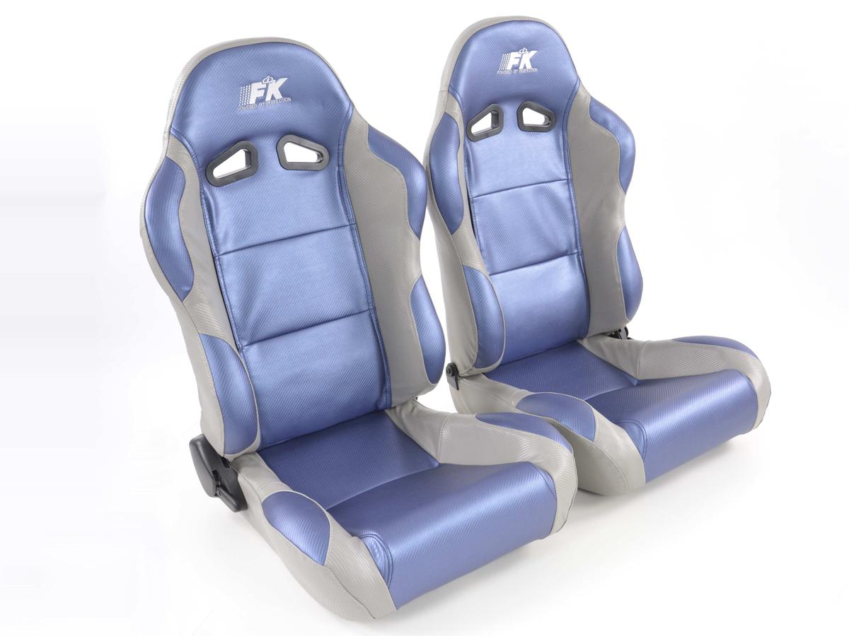 FK Sportsitze Auto Halbschalensitze Set Racing in Motorsport-Optik