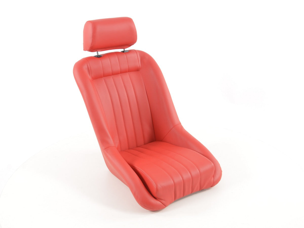 FK Oldtimersitze Auto Vollschalensitze Set im Retro-Look rot