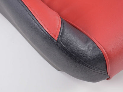 FK Sportsitze Auto Halbschalensitze Set SCE-Sportive 1 Kunstleder rot/schwarz