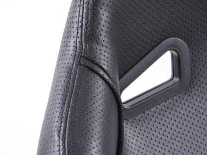 FK Sportsitze Auto Halbschalensitze Set SCE-Sportive 2 Kunstleder schwarz