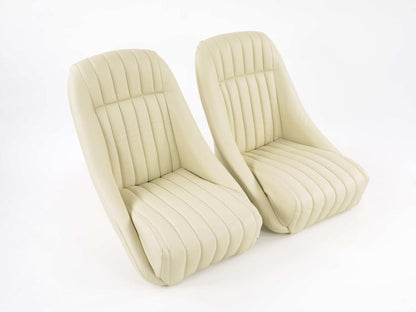 FK Oldtimersitze Auto Vollschalensitze Set Montgomery im Retro-Look beige