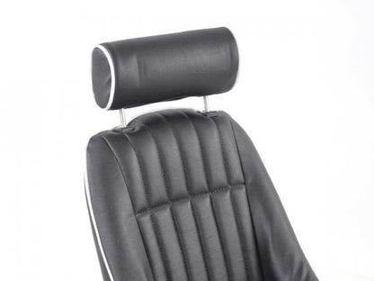 FK Oldtimersitze Auto Vollschalensitze Set Montgomery im Retro-Look schwarz/weiß