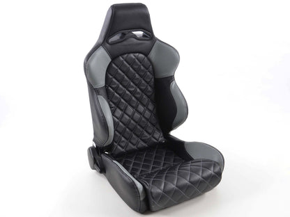 FK Sportsitze Auto Halbschalensitze Set Las Vegas in Motorsport-Optik mit Steppung