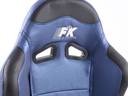 FK Sportsitze Auto Halbschalensitze Set Spacelook Carbon in Motorsport-Optik