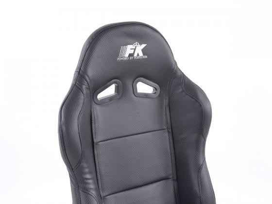 FK Sportsitze Auto Halbschalensitze Set Spacelook Carbon in Motorsport-Optik