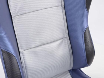 FK Sportsitze Auto Halbschalensitze Set Spacelook Carbon in Motorsport-Optik