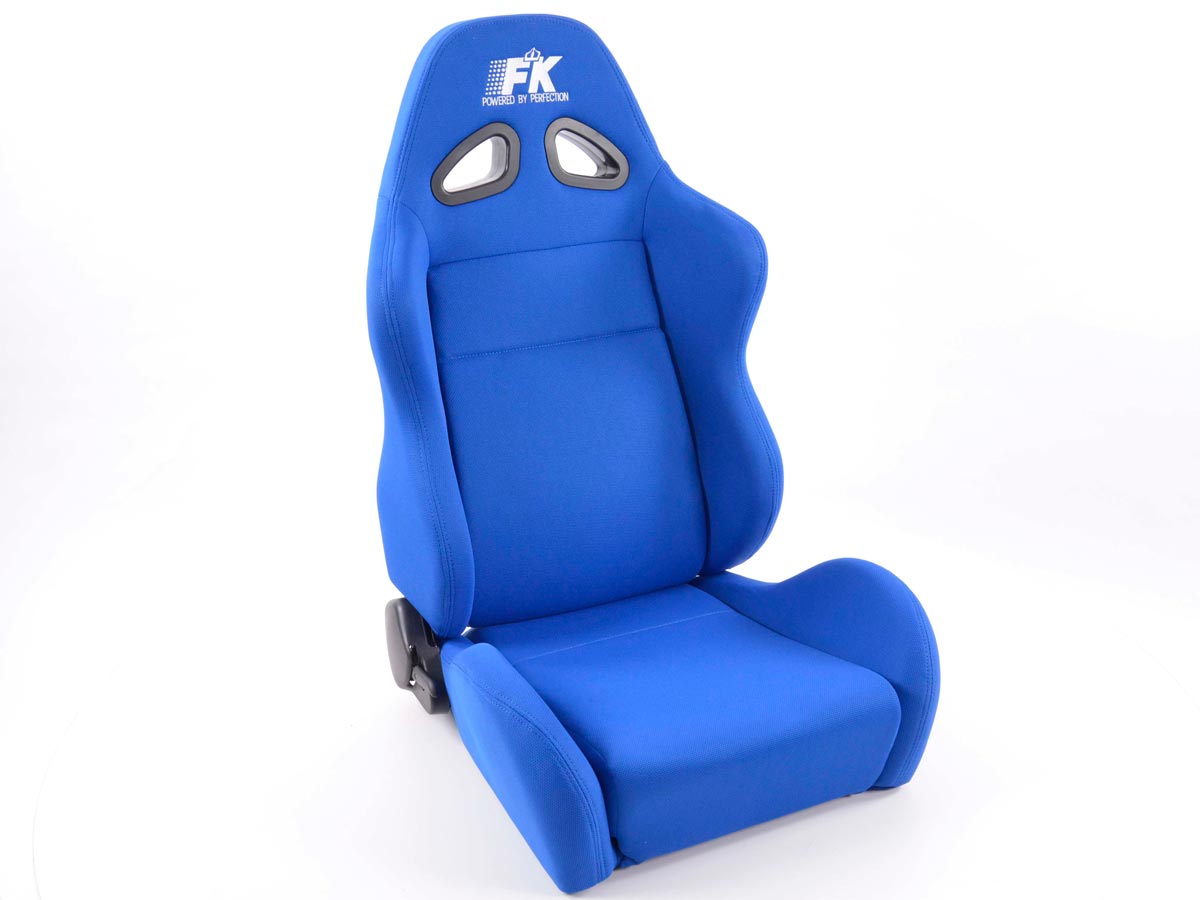 FK Sportsitze Auto Halbschalensitze Set Sport Stoff blau