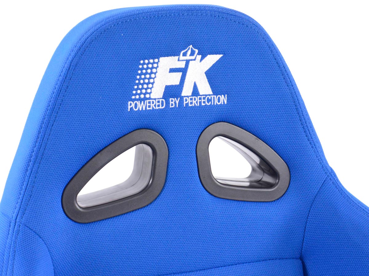 FK Sportsitze Auto Halbschalensitze Set Sport Stoff blau
