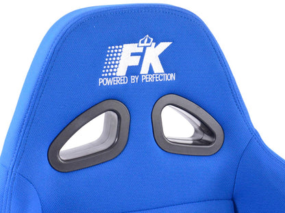 FK Sportsitze Auto Halbschalensitze Set Sport Stoff blau