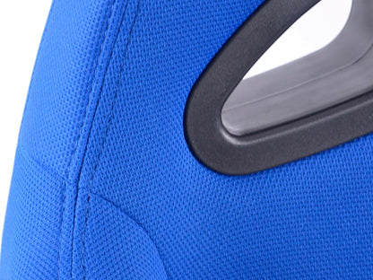 FK Sportsitze Auto Halbschalensitze Set Sport Stoff blau