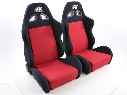 FK Sportsitze Auto Halbschalensitze Set Sport in Motorsport-Optik
