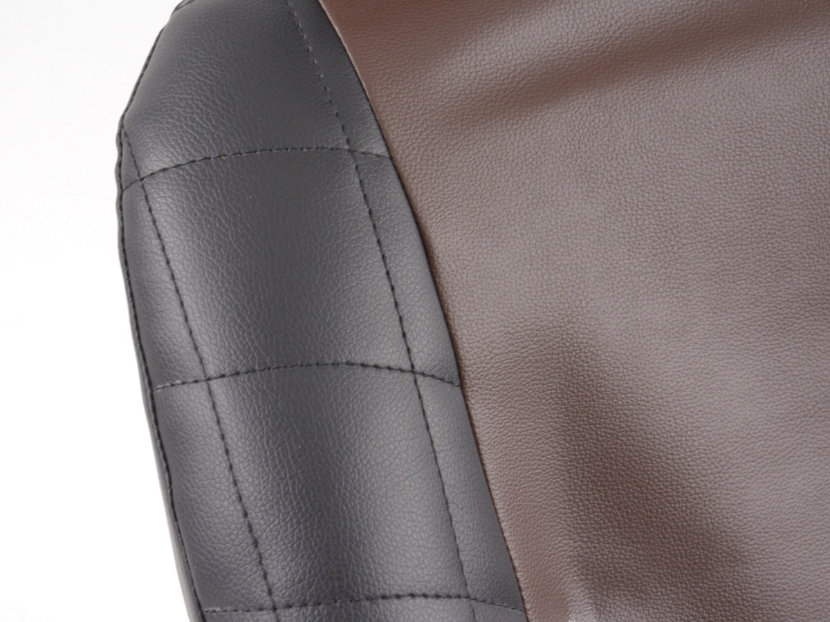 FK Oldtimersitze Auto Vollschalensitze Set im Retro-Look schwarz/dunkelbraun