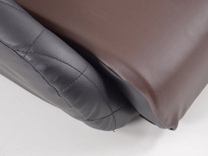 FK Oldtimersitze Auto Vollschalensitze Set im Retro-Look schwarz/dunkelbraun