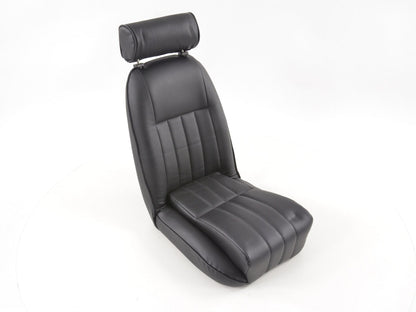 FK Oldtimersitze Auto Vollschalensitze Set Classic 4 schwarz mit Kopfstütze
