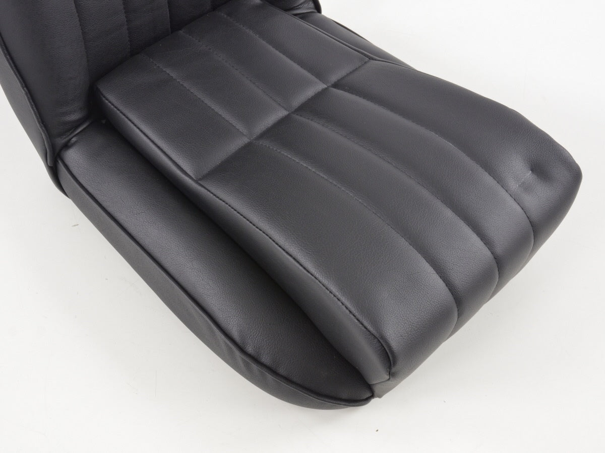 FK Oldtimersitze Auto Vollschalensitze Set Classic 4 schwarz mit Kopfstütze