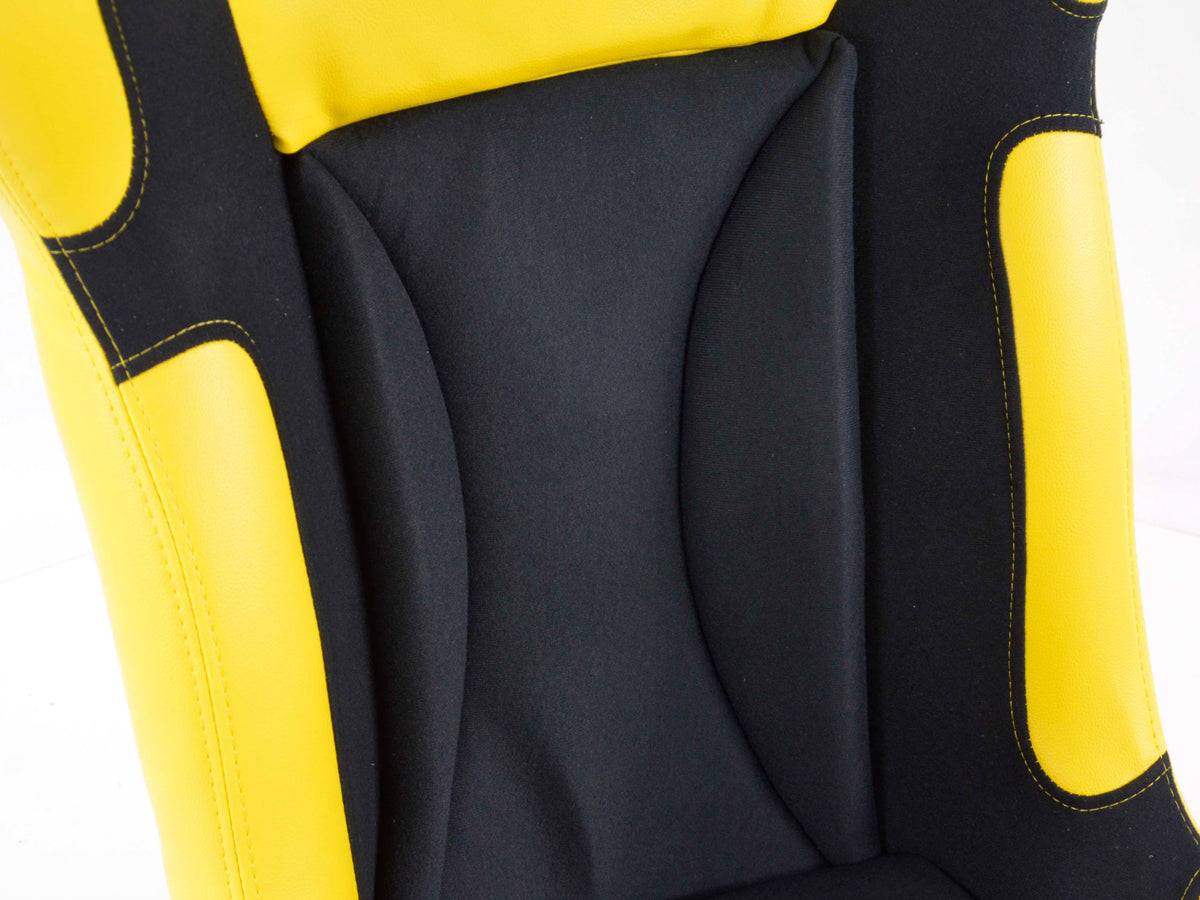 FK Sportsitze Auto Vollschalensitze Set Race 1 mit Glanz-Fiberglas-Cover