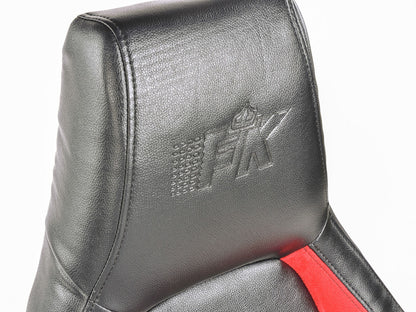 FK Sportsitze Auto Halbschalensitze Set Hamburg Kunstleder schwarz/rot