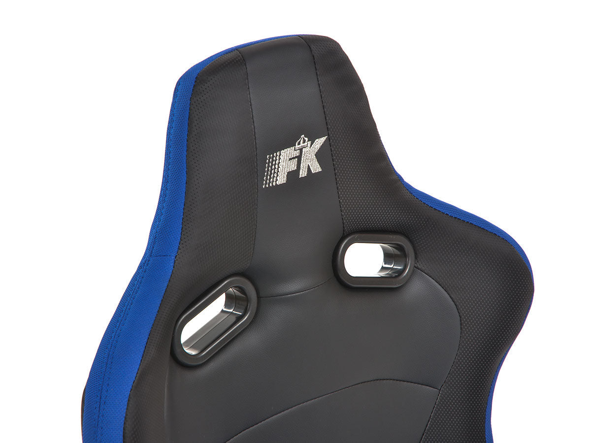 FK Sportsitze Auto Halbschalensitze Set Köln Kunstleder/Stoff schwarz/blau