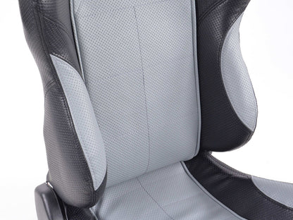 FK Sportsitze Auto Halbschalensitze Set SCE-Sportive 2 Kunstleder grau/schwarz