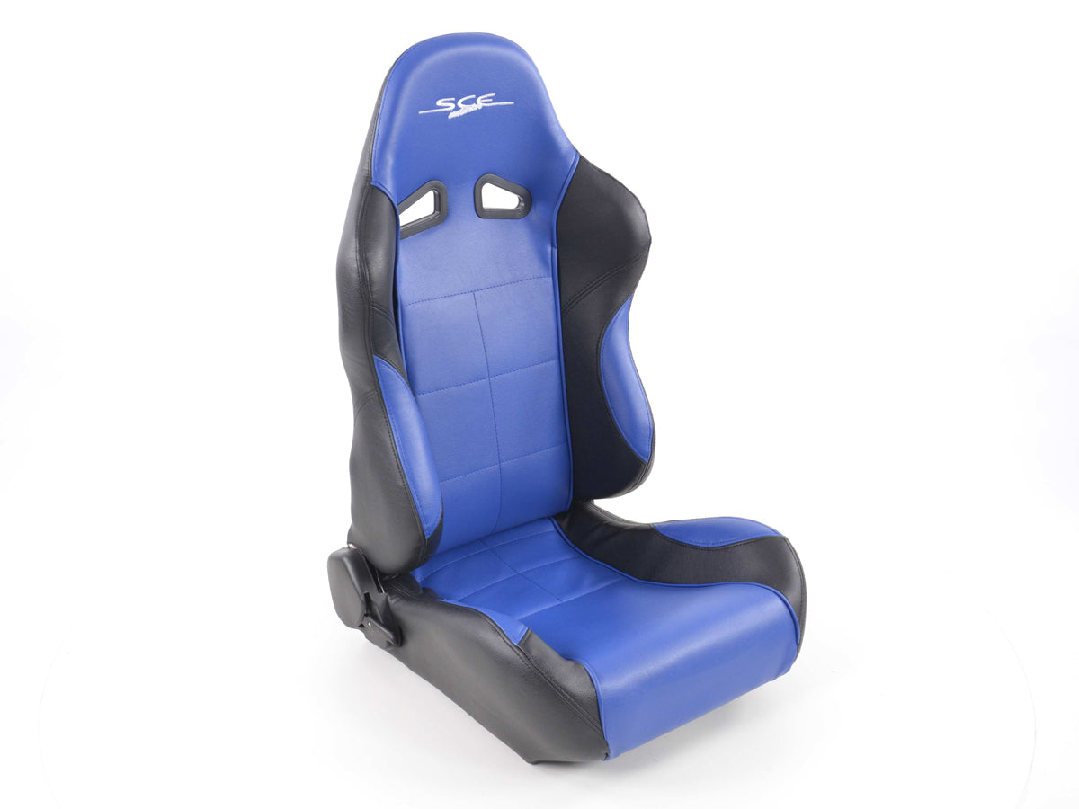 FK Sportsitze Auto Halbschalensitze Set SCE-Sportive 2 Kunstleder blau/schwarz