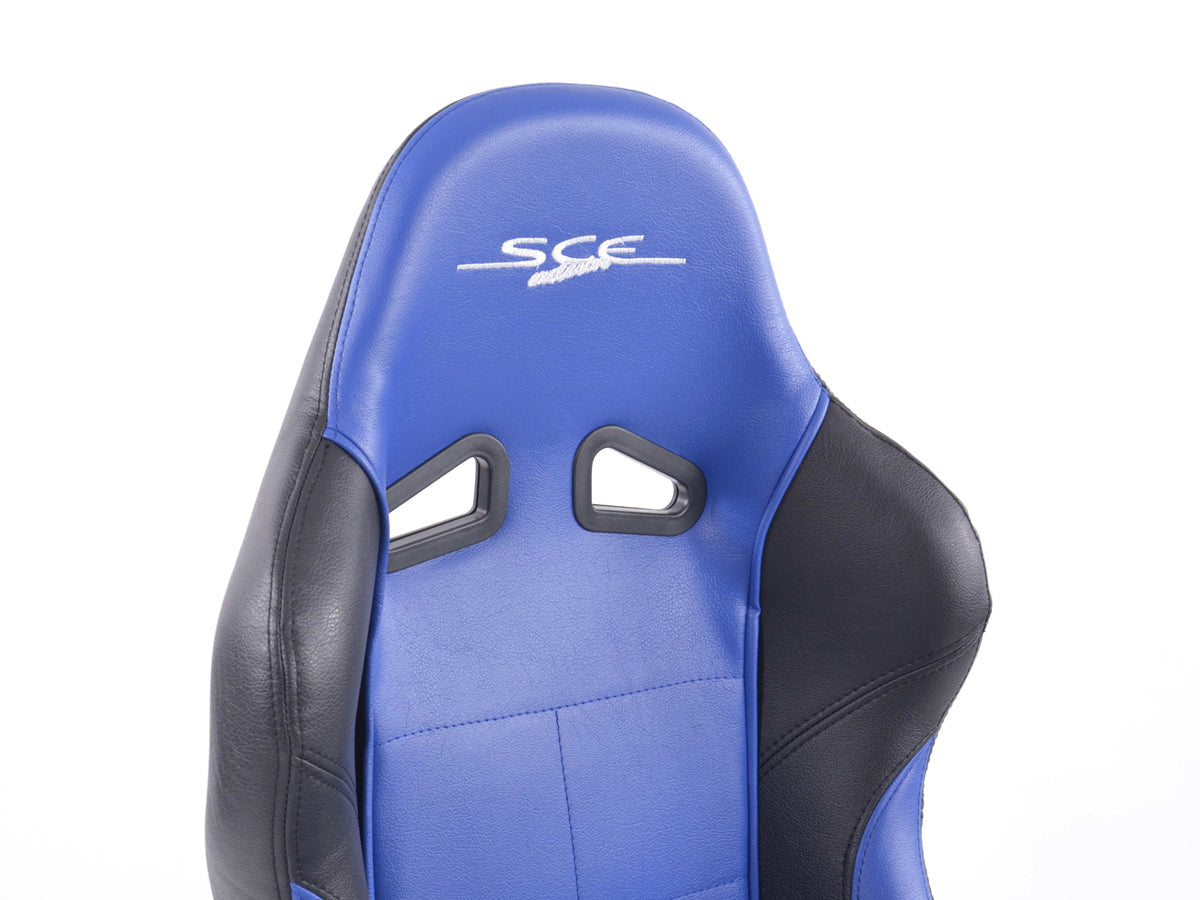 FK Sportsitze Auto Halbschalensitze Set SCE-Sportive 2 Kunstleder blau/schwarz