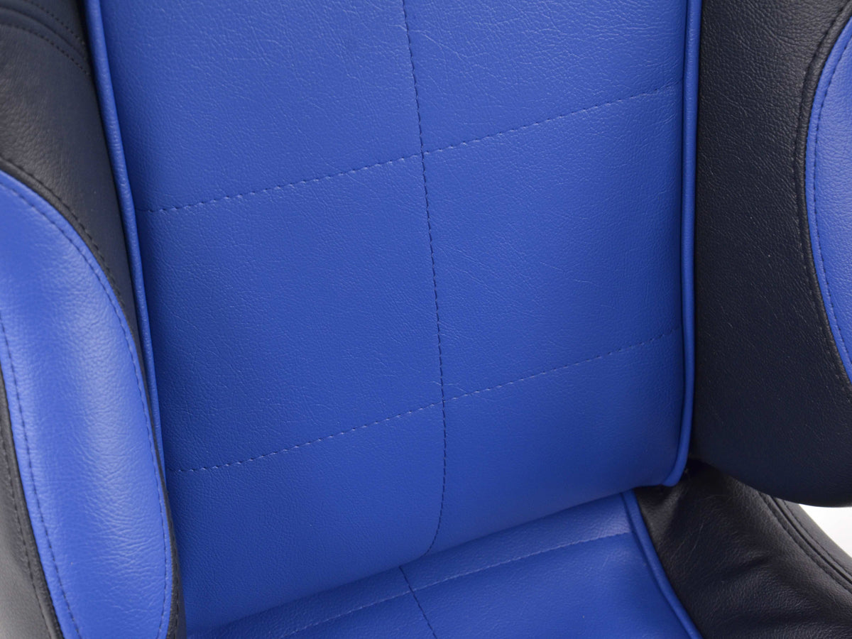 FK Sportsitze Auto Halbschalensitze Set SCE-Sportive 2 Kunstleder blau/schwarz
