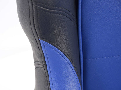 FK Sportsitze Auto Halbschalensitze Set SCE-Sportive 2 Kunstleder blau/schwarz