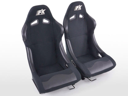 FK Sportsitze Auto Vollschalensitze Set Basic in Motorsport-Optik