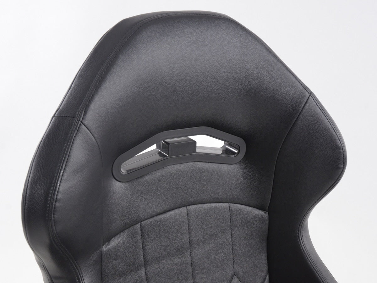 FK Sportsitze Auto Halbschalensitze Set Kunstleder schwarz mit Sitzheizung u. Massage