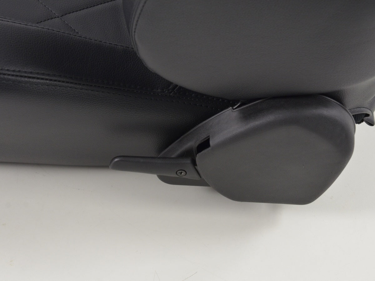 FK Sportsitze Auto Halbschalensitze Set Kunstleder schwarz mit Sitzheizung u. Massage