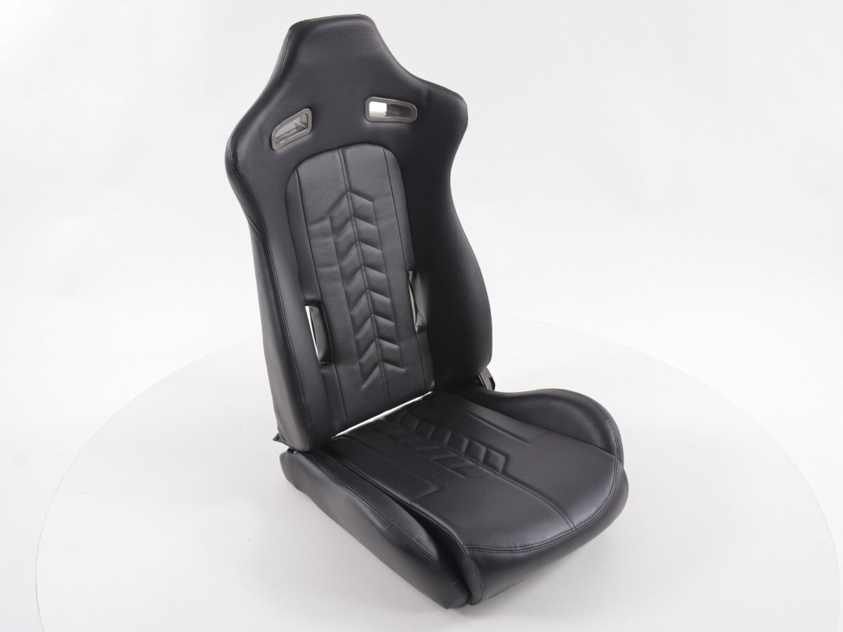 FK Sportsitze Auto Halbschalensitze Set Kunstleder schwarz mit Sitzheizung