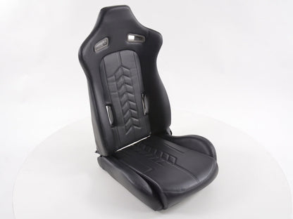 FK Sportsitze Auto Halbschalensitze Set Kunstleder schwarz mit Sitzheizung