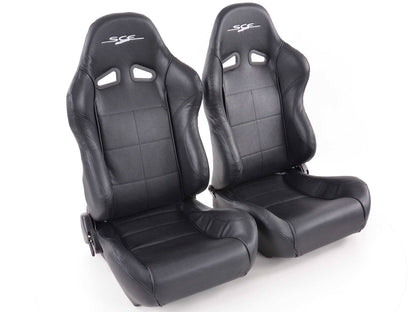 FK Sportsitze Auto Halbschalensitze Set SCE-Sportive 1 Kunstleder schwarz