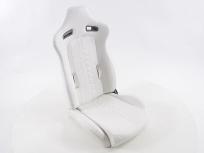 FK Sportsitze Auto Halbschalensitze Set Kunstleder weiß