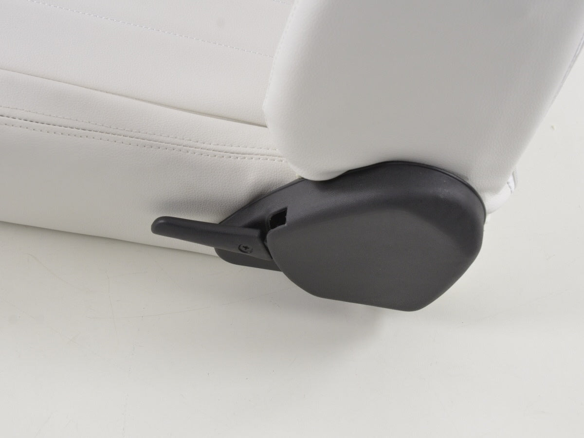 FK Sportsitze Auto Halbschalensitze Set Kunstleder weiß