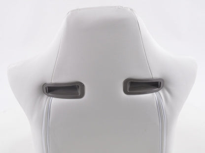 FK Sportsitze Auto Halbschalensitze Set Kunstleder weiß