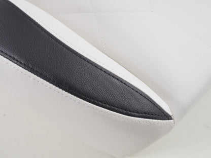 FK Sportsitze Auto Halbschalensitze Set Kunstleder weiß Naht schwarz