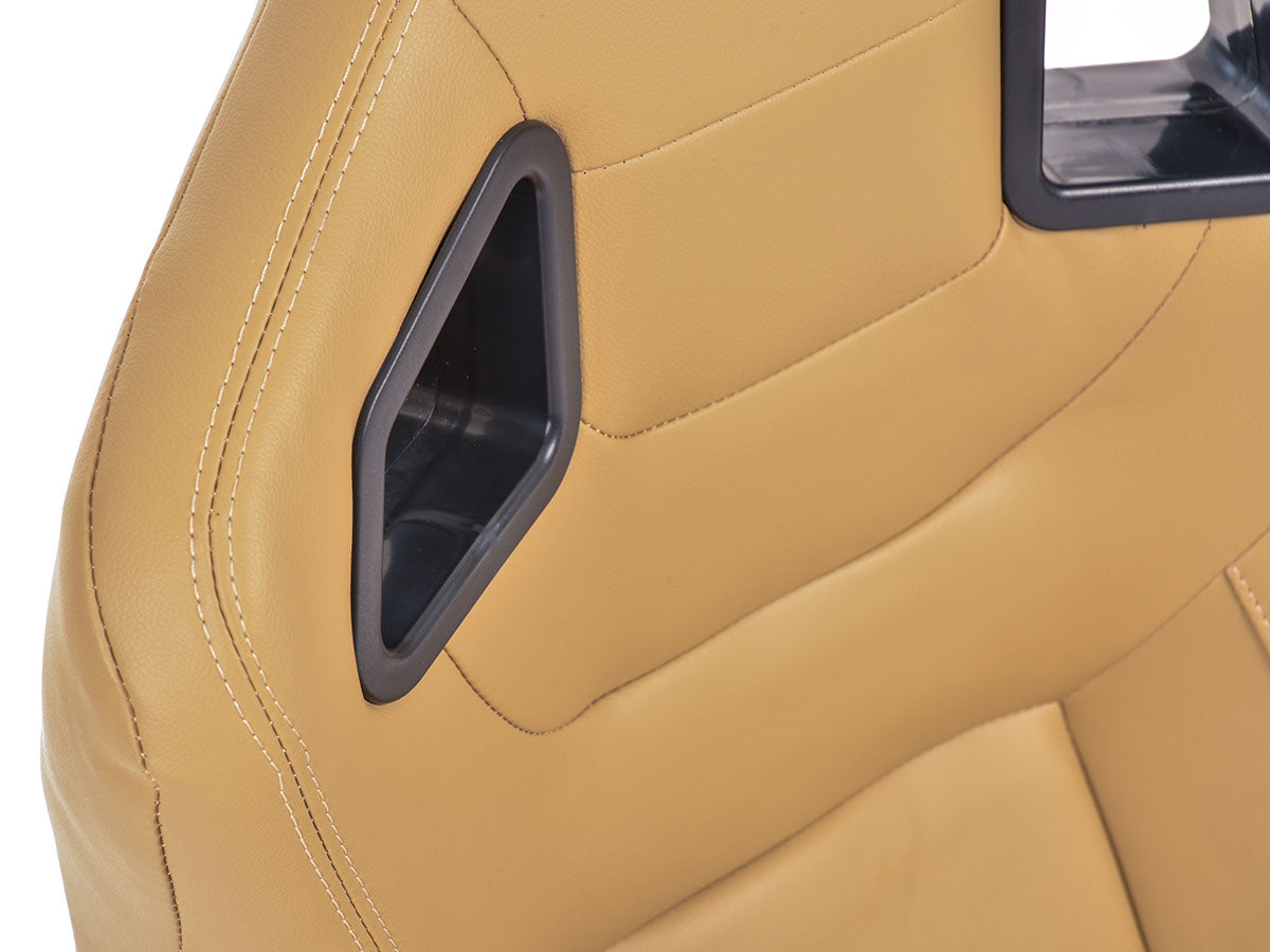 FK Sportsitze Auto Halbschalensitze Set Stuttgart Kunstleder beige