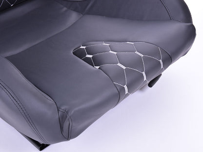 FK Sportsitze Auto Halbschalensitze Set Stuttgart Kunstleder schwarz