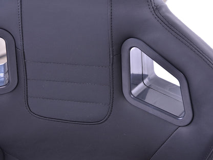 FK Sportsitze Auto Halbschalensitze Set Stuttgart Kunstleder schwarz