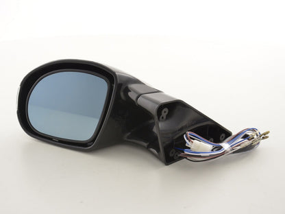 Außenspiegel Sportspiegel Set N-Look 4-polig verstellbar mit großem Blinker schwarz Linkslenker