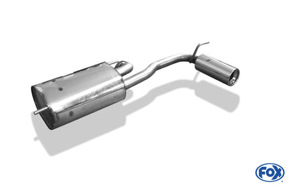 Subaru Justy II für Modelle mit lackierter Stoßstange Endschalldämpfer quer  - 1x90 Typ 13