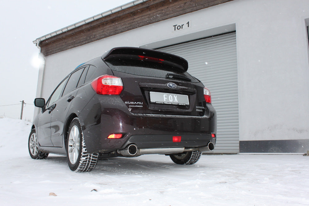 Subaru Impreza GP 4x4 Endschalldämpfer quer Ausgang rechts/links - 1x100 Typ 12 rechts/links