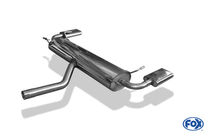 Subaru SVX Endschalldämpfer quer Ausgang rechts/links - 130x50 Typ 52 rechts/links